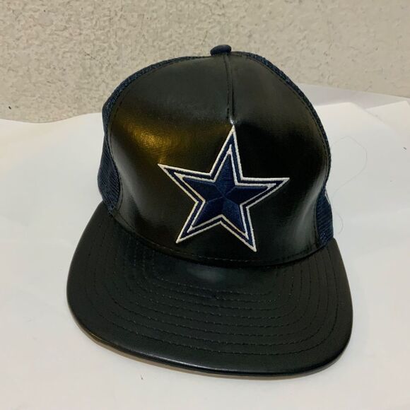 Dallas cowboys New Era 9Fifty SnapBack Men's adjustable front leather mesh - Picture 2 of 4